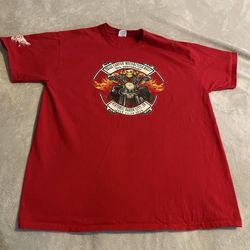 Vintage Skull Hells Canyon Motorcycle Rally 2019 T-Shirt Mens XL Red Graphic Tee