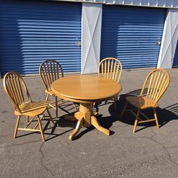 Dining table with four chairs