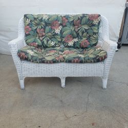 Wicker Patio Loveseat 