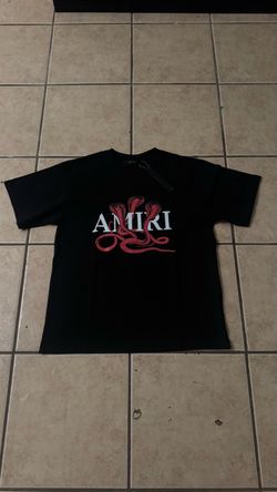 Amiri Snake Graphic T-Shirt Black