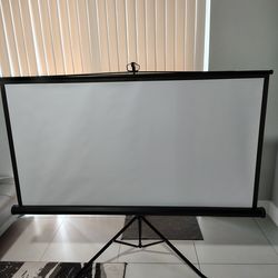 Brand New, never used, 75" portable projector screen