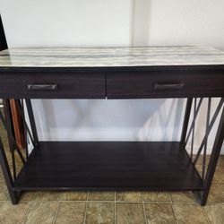 UNIQUE Sofa / Entry Table with 2 Drawers and a Bottom Shelf