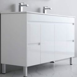 NEW ~ Modern PVC Bathroom Vanity - 60 inches