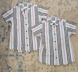 2 Matching Boys Burberry Shirts
Size 6 & 8