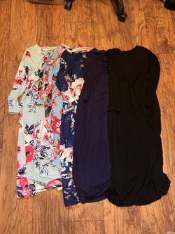 Lot Of 5 Girls Sz 10 Long Sleeve Dresses, With Pockets