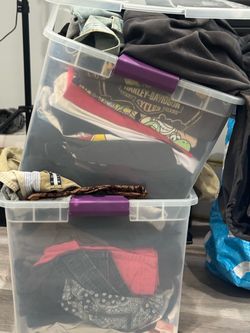 Bins Full of Clothes