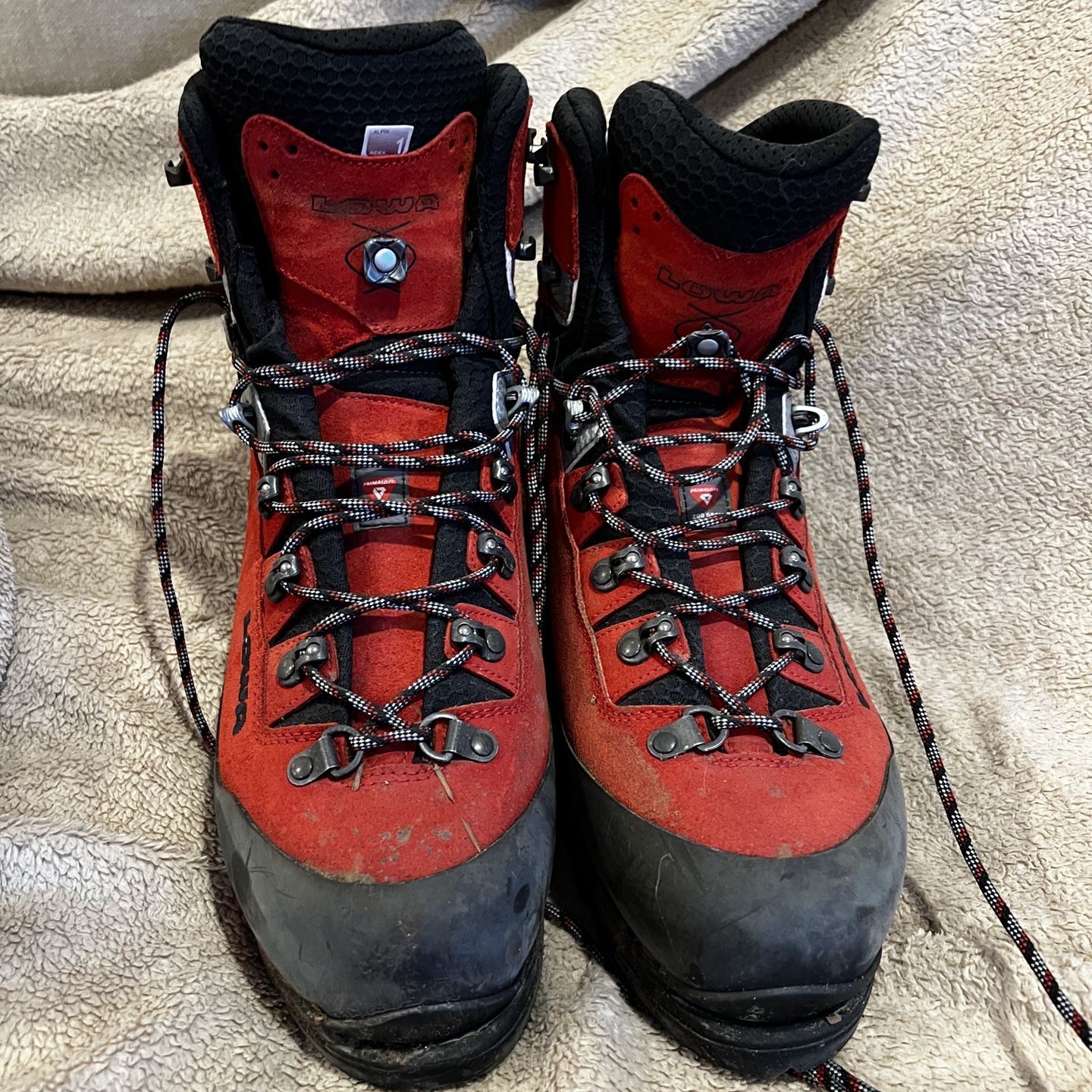 Lowa mountaineering boots (US 11.5)