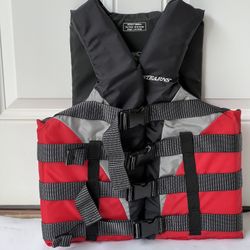 Stearns Adult Unisex Classic Series Universal Life Jacket Flotation Vest, Red