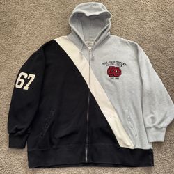 Vintage Polo Ralph Lauren Jeans Co 67’ Full Zip Hoodie Sweatshirt Size 4XL