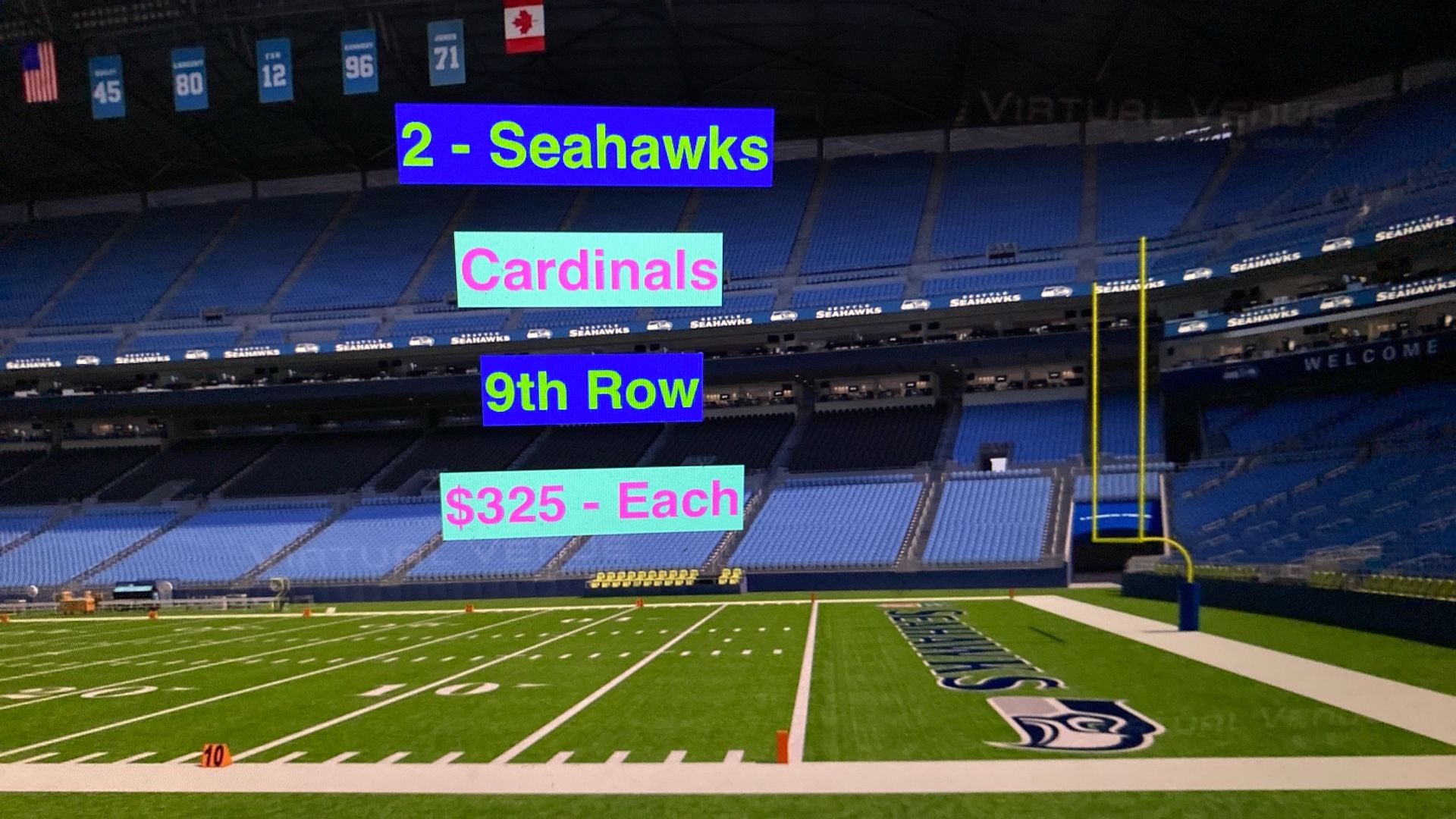 Seahawks Cardinals Tickets