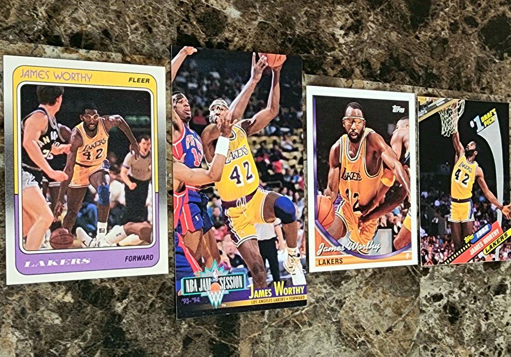 Big Game James • James Worthy • Collectible basketball cards 