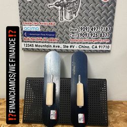 (CF738B-6R) KRAFT TOOL CO. 18X4 Blue Steel Trowel(EACH)**(FINANCIAMOS/WE FINANCE)**