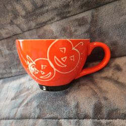 Starbucks Halloween 2007 Pumpkin Jack O Lantern Orange Coffee Mug Cup 10oz 296ml