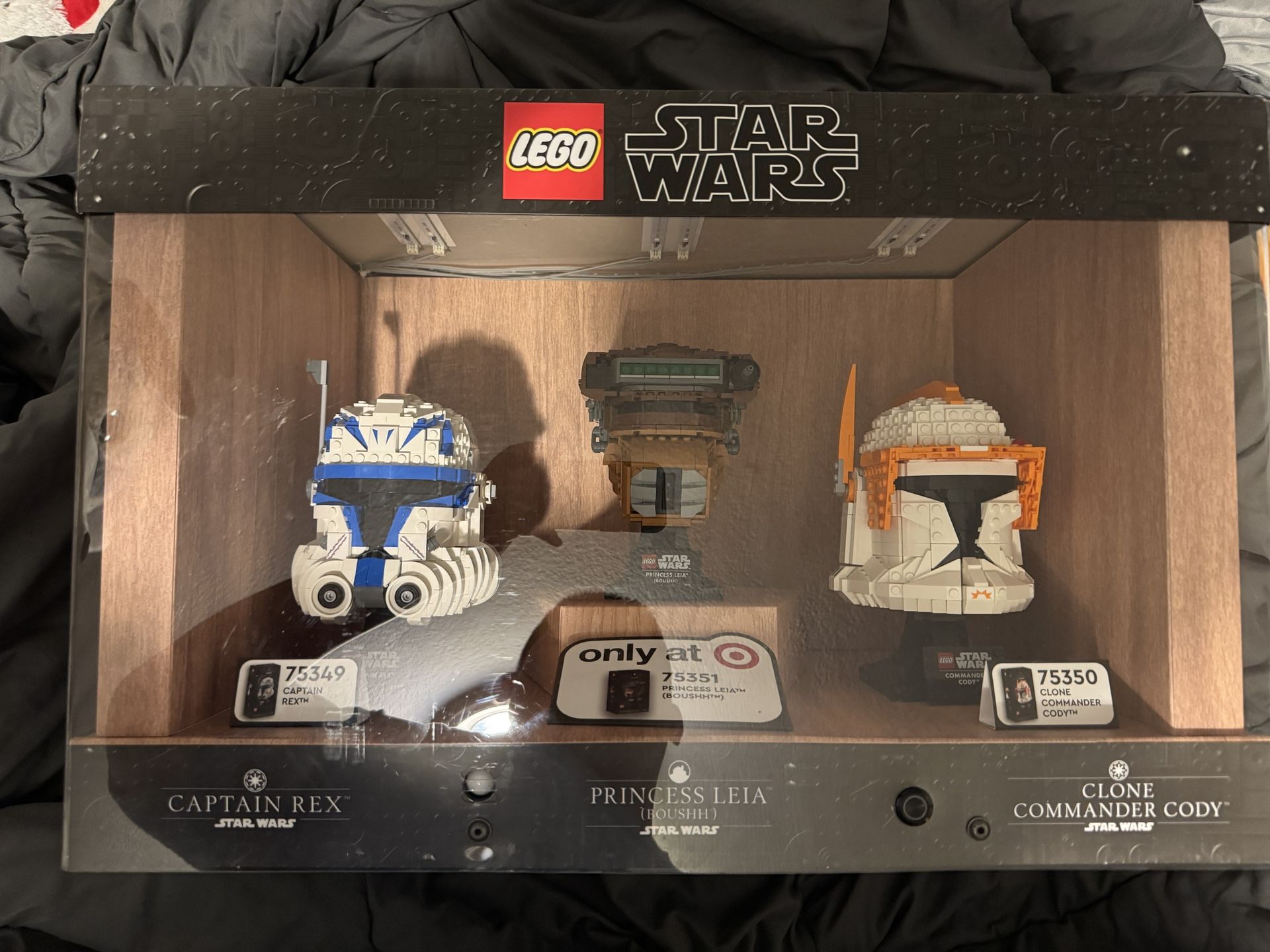 LEGO Star Wars Helmet Display (captain Rex Boushh Commander Cody)