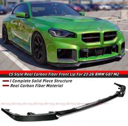 23-26 BMW G87 M2 Real Carbon Fiber CS Style Front Bumper Lip