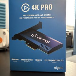 Elgato Capture Card 4K PRO (Open box, used but like new)