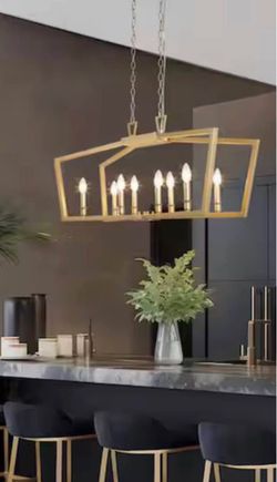 Modern Gold Kitchen Candlestick Chandelier