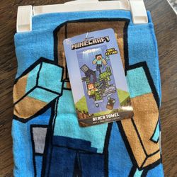 Minecraft Beach Towel