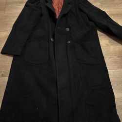 100 % Puré Wool Long Coat Jacket Size 11-12