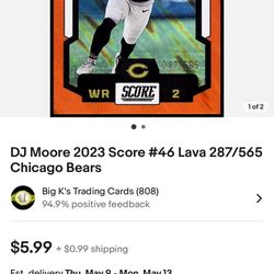 DJ Moore 2023 Score #46 Lava #162 / 565 Chicago Bears