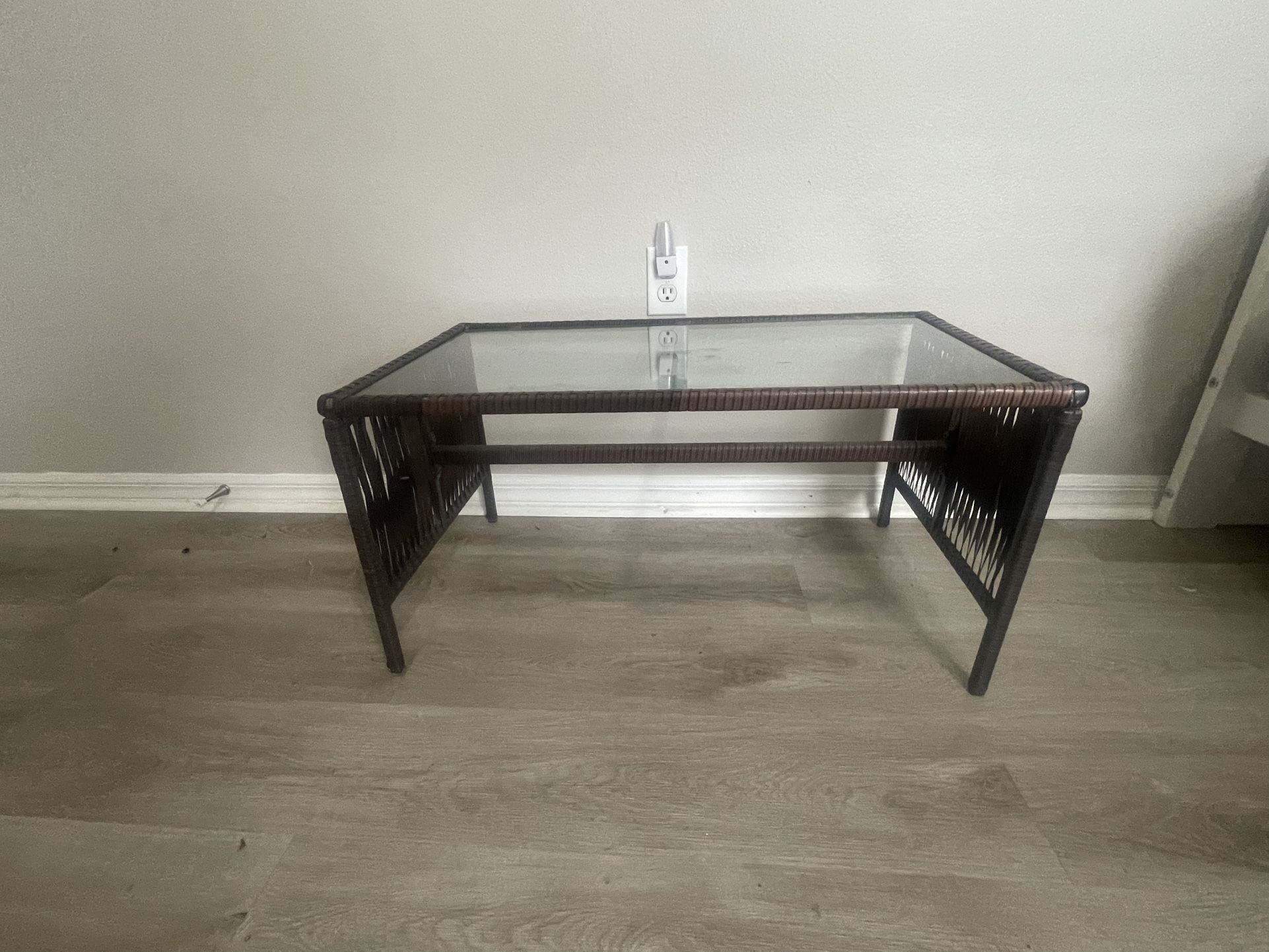 glass coffee table