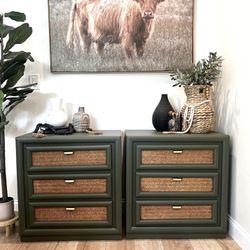 Refinished Pair Of Night Stands 