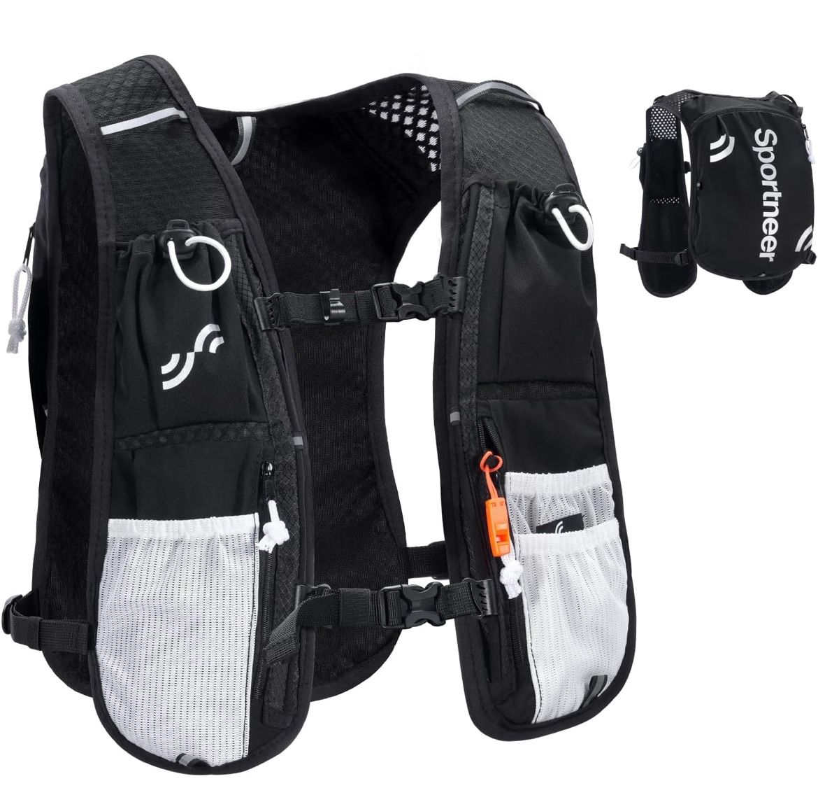 *NEW* Hydration Backpack Running Vest with Reflective Strips Lightweight Backpack 5L
