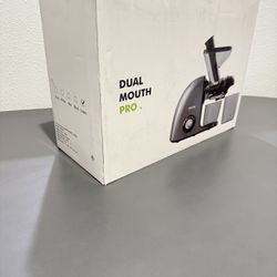 Masticating Juicer - Cold Press, Dual Mouth, Anti-Clog, Quiet, BPA-Free, green