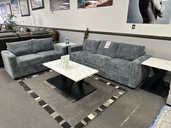 Gray Sofa & Loveseat