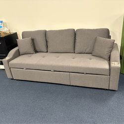 Dark grey sleeper sofa
