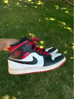 Jordan 1 Mid “Gym Red Black Toe” Size 7 kids