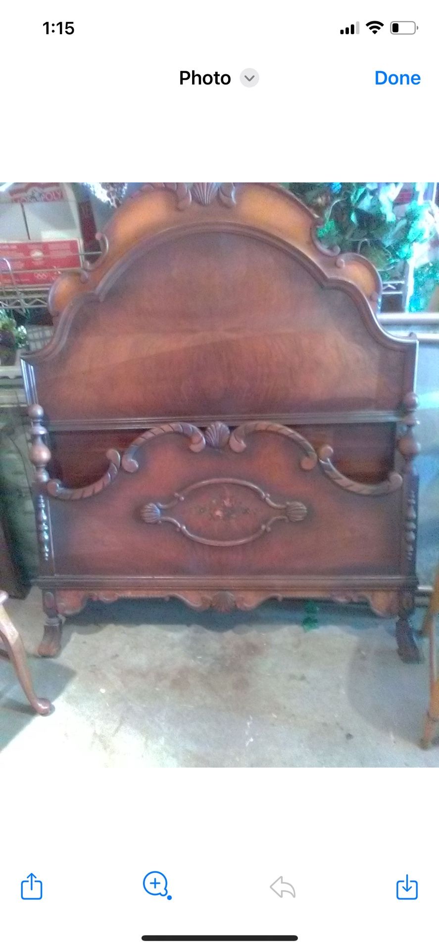 Beautiful Solid Wood Twin Bed