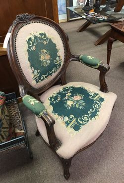 Antique Needlepoint Chair