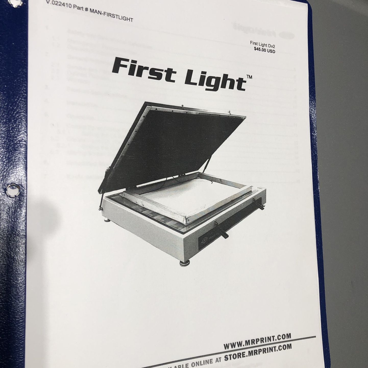 Light Box/Table Top Screen Print Exposure Unit