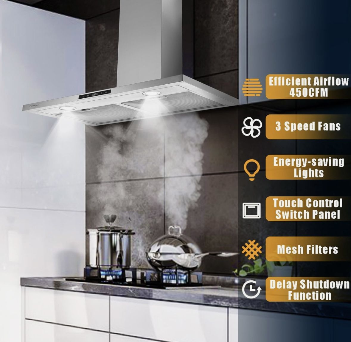 New 30 Inch Wall Mount Range Hood