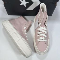 Converse CTAS Cruise Hi Chunky Platform Sneakers Pink Sage Women 9.5 Men 8