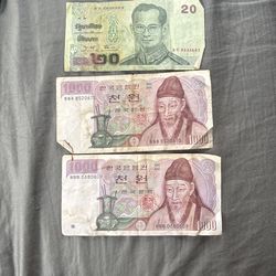 62144 Banknote South Korea 1000 Won 1983 Paper Money Currency Bill Circulated