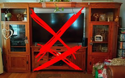 Wall Unit - Mission style (Items In wall Unit - Not Included)