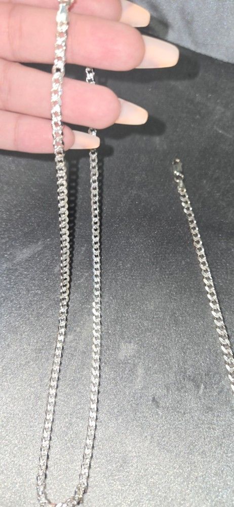 Silver Chain & Silver Bracelet
