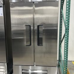 Polarman PLM-35RS 39 1/2" Reach-In Refrigerator with Double Solid Doors, Bottom Mount, Stainless Steel, 35 cu. ft.