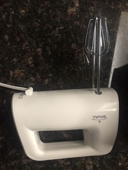 Rival white 5 speed hand mixer Like New