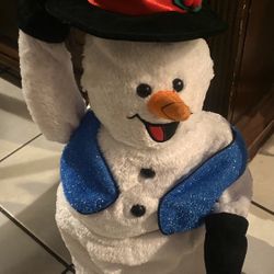 Spinning Snowflake Snowman 