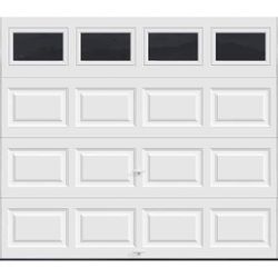 Classic Steel Short Panel 9 ft x 7 ft Insulated 18.4 R-Value White Garage Door
