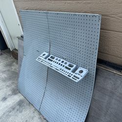 FREE Large Grey Pegboard For Tools, Crafting Tools Etc