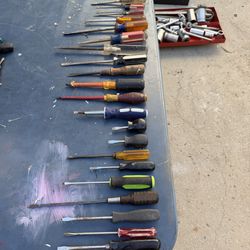 Flat head screwdrivers