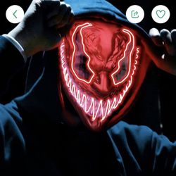 Venom Carnage Halloween LED LIGHT UP Mask