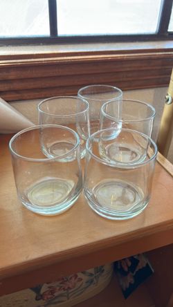 5 Glass Tumblers