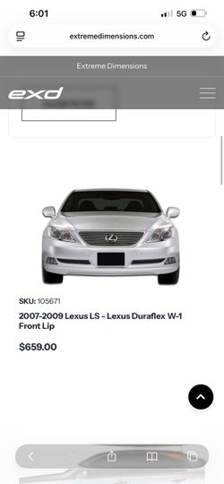 Brand new Lexus LS460 front lip