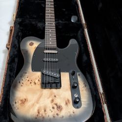 Michael Kelly Triple 50 Burl Maple on Black Burl Electric Guitar With Guitar Hard Case