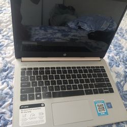 HP 14" Stream Laptop Rose Gold